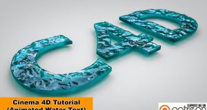 Animated Water-Text (Cinema 4D Tutorial) . . .