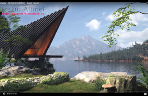 3D Studio Max – Speed modeling – Lake house . . .